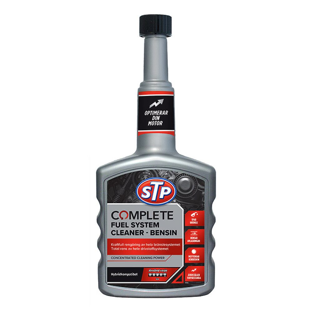 Moottorin puhdistusaine STP Bensiini Complete Fuel System Cleaner 400 ml