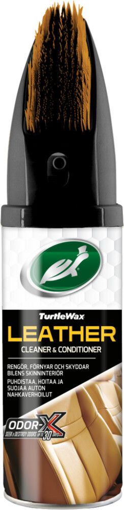 Nahkapintojen puhdistusaine Turtle Wax POWER OUT! Leather Cleaner & Conditioner 400 ml