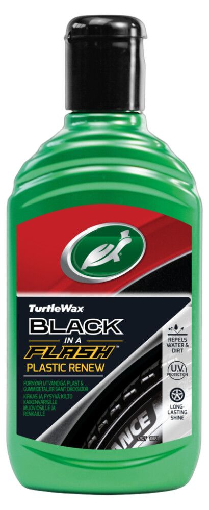 Kiillotusaine Turtle Wax Black In A Flash Plastic Renew 300 ml