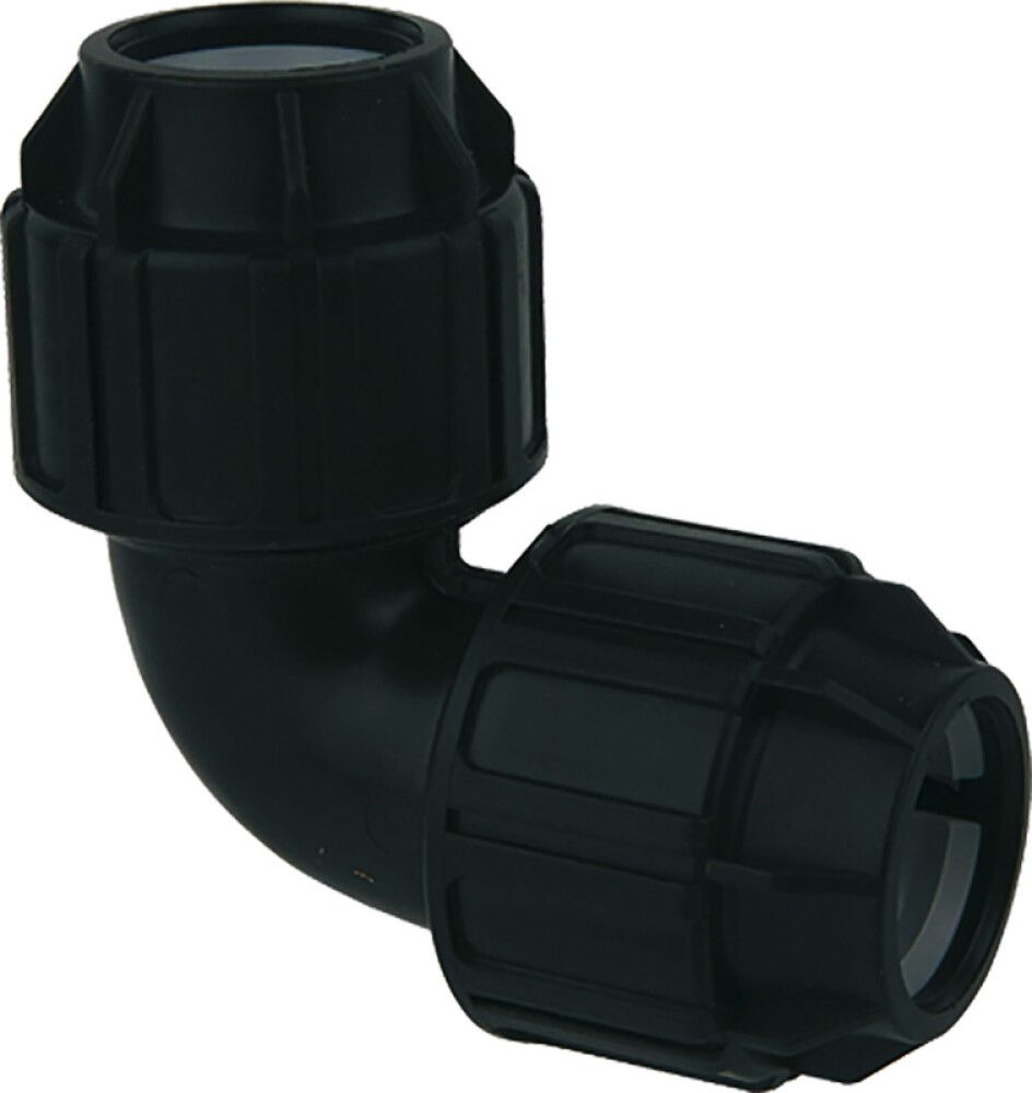 Muoviputkiliitin Kulma, 32 x 32 mm