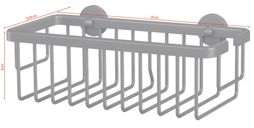 Suihkuhylly tesa® Moon Musta