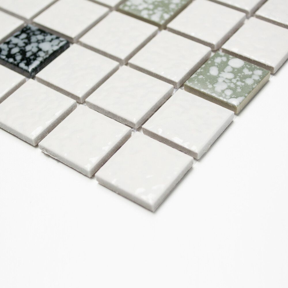 Mosaiikki Valkoinen/musta/harmaa Arkki