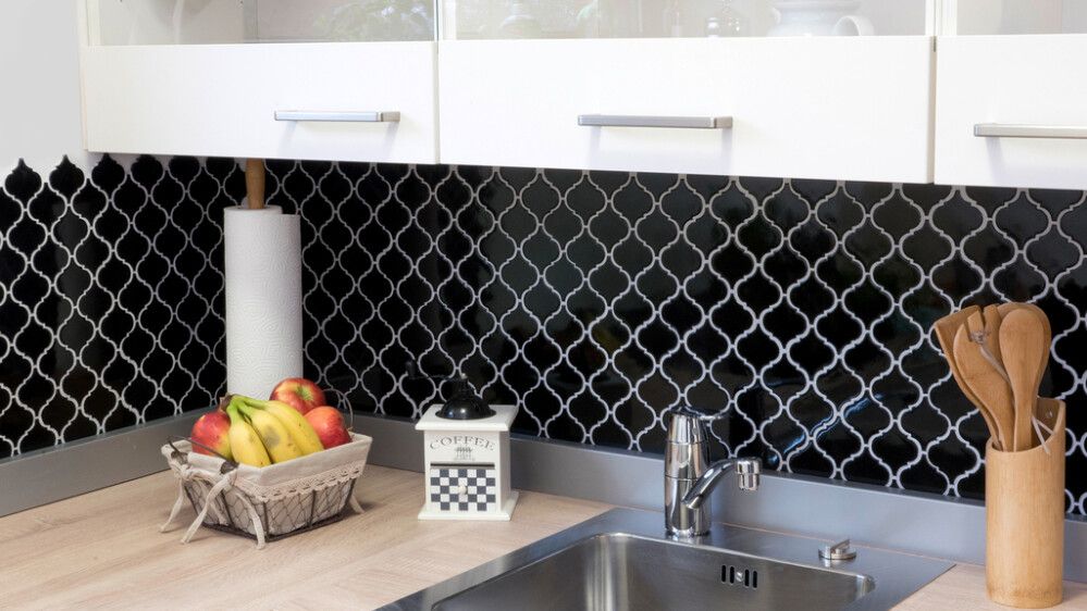 Mosaiikki Florentine Musta Kiiltävä