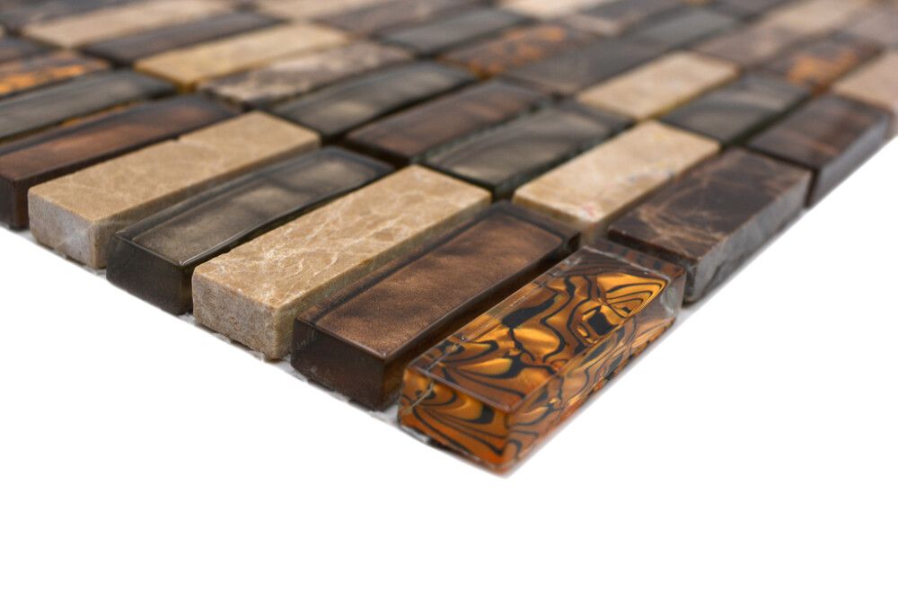 Mosaiikki Crystal Mix XCM SM18 beige/ruskea 29,8 x 30,4 cm