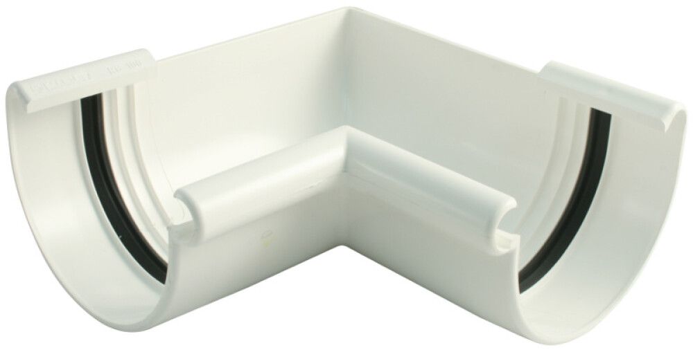 Räystäskourun sisäkulma 90° Marley 125 mm valkoinen