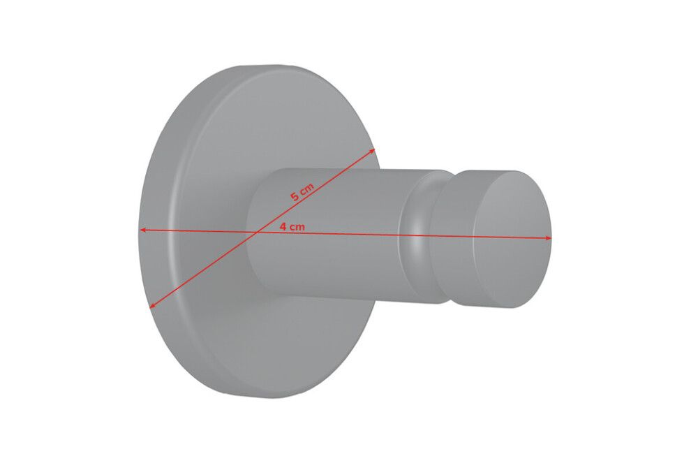 Pyyhekoukku tesa® Moon Ø 3,7 cm Mattamusta
