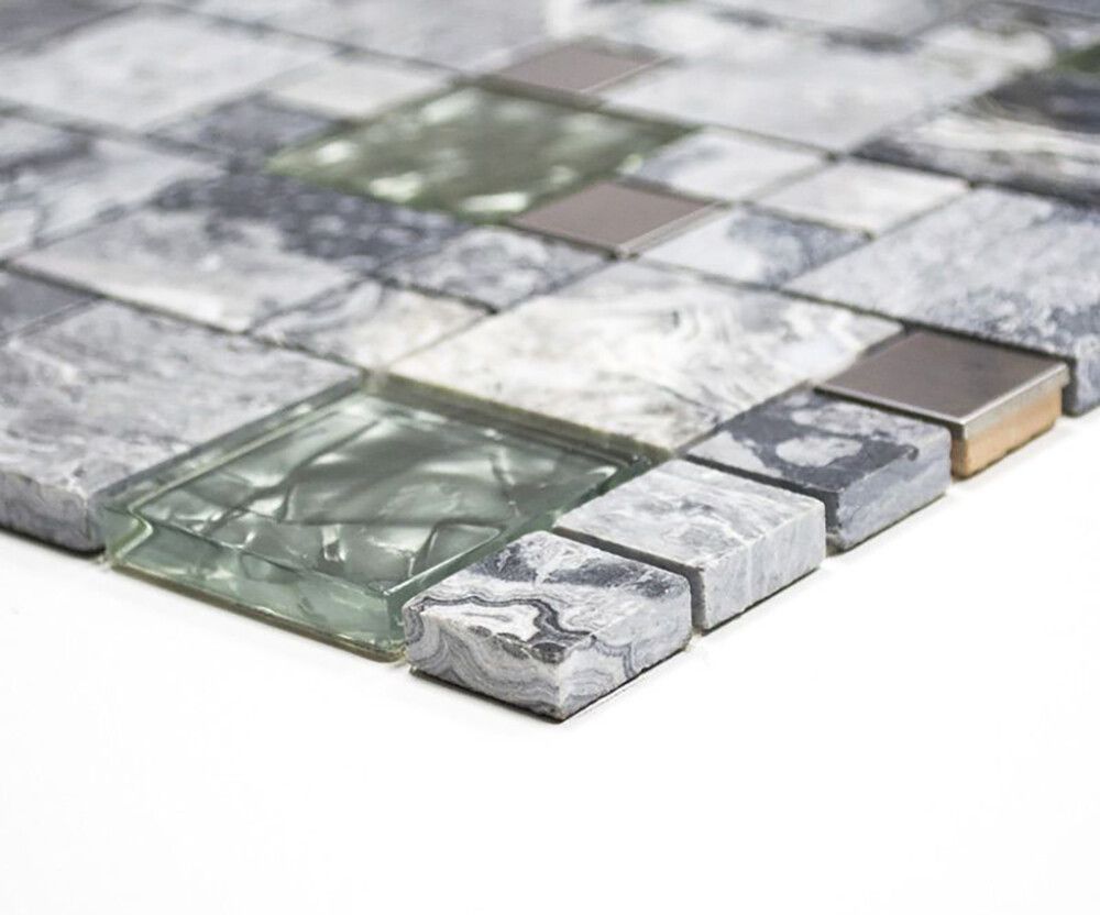 Mosaiikkilaatta Crystal Mix XCM MC609 Harmaa 30 x 30 cm