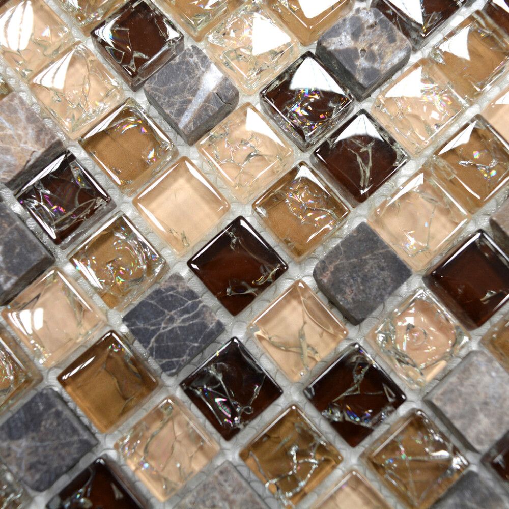 Mosaiikki Square Mix Ruskea