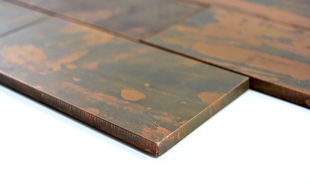 Mosaiikkilaatta Fliesen Subway kupari 30,6 x 30,2 cm