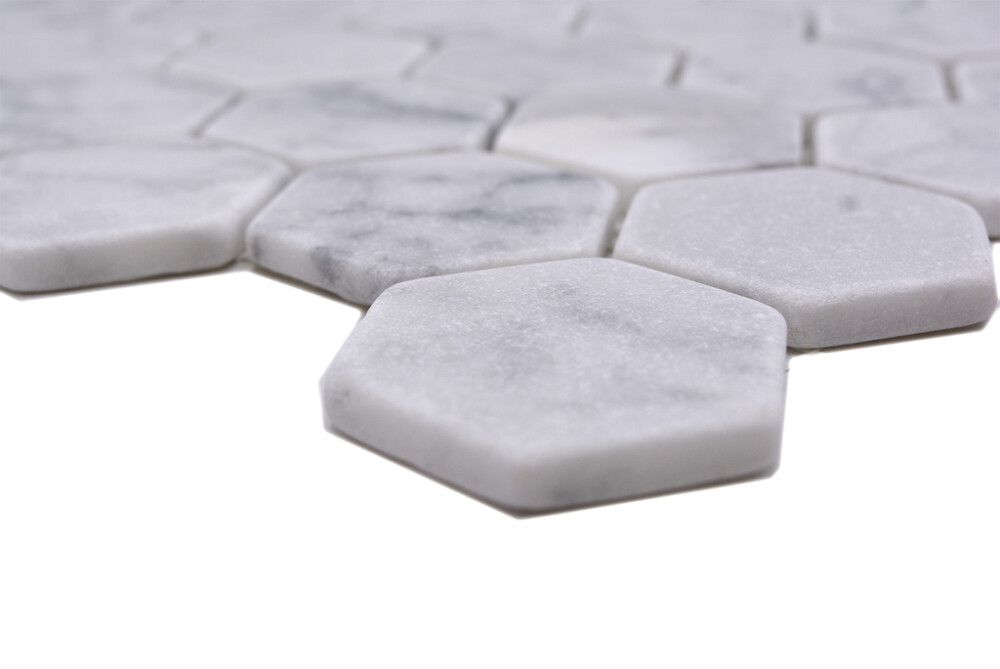 Mosaiikkilaatta Hexagon Uni MOS HXN 2000 29,8 x 30,5 cm Valkoinen