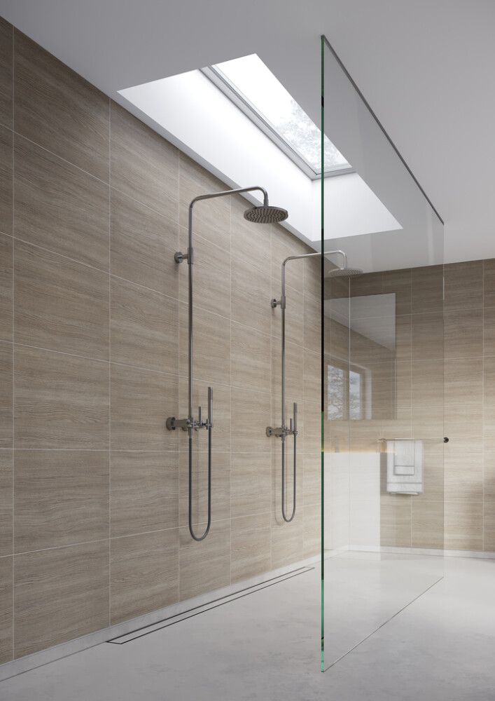 Märkätilalevy Fibo Grey Oak 2 kpl 620 x 2400 mm