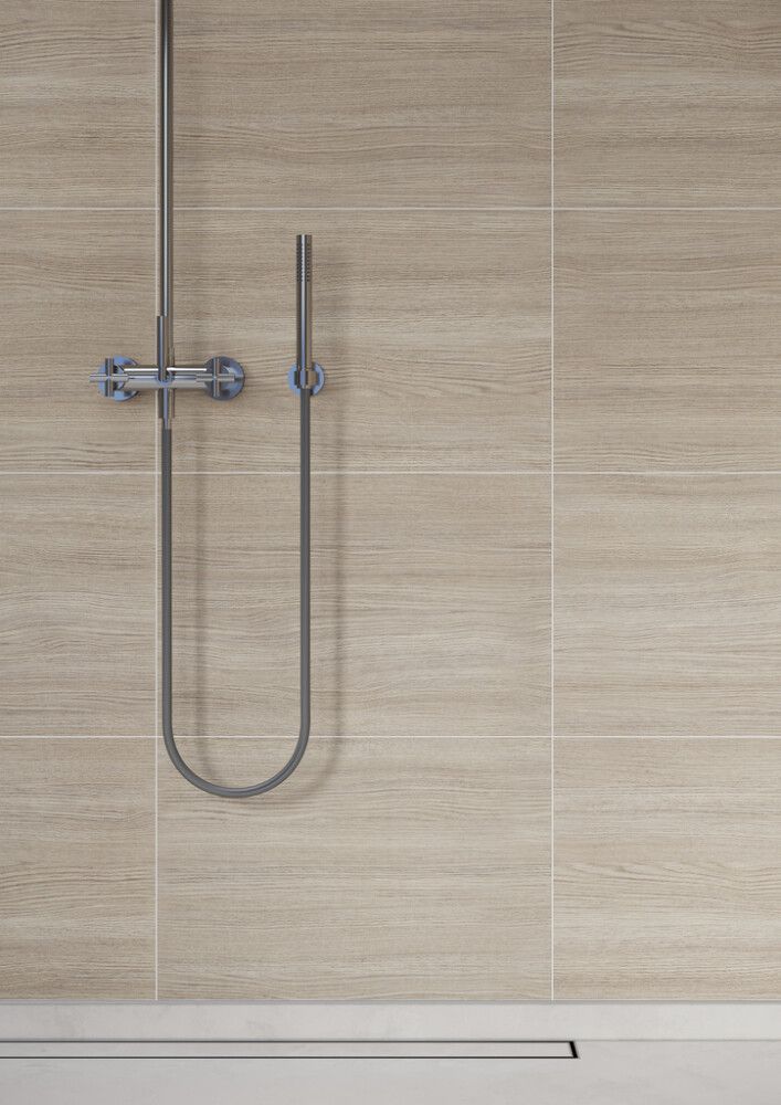 Märkätilalevy Fibo Grey Oak 2 kpl 620 x 2400 mm