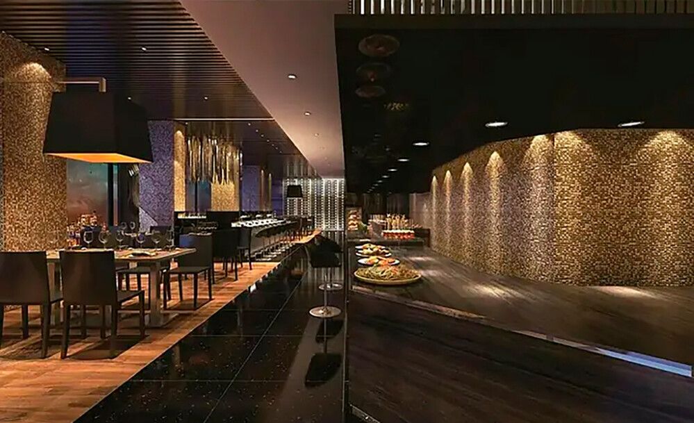 Seinälaatta Metallic by Palazzo Golden Quadra 40 x 40 cm