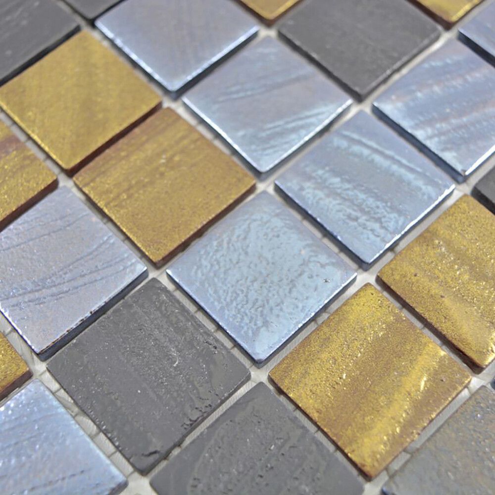 Mosaiikkilaatta Fliesen Quadrat Eco Mix monivärinen 31,5 x 31,5 cm