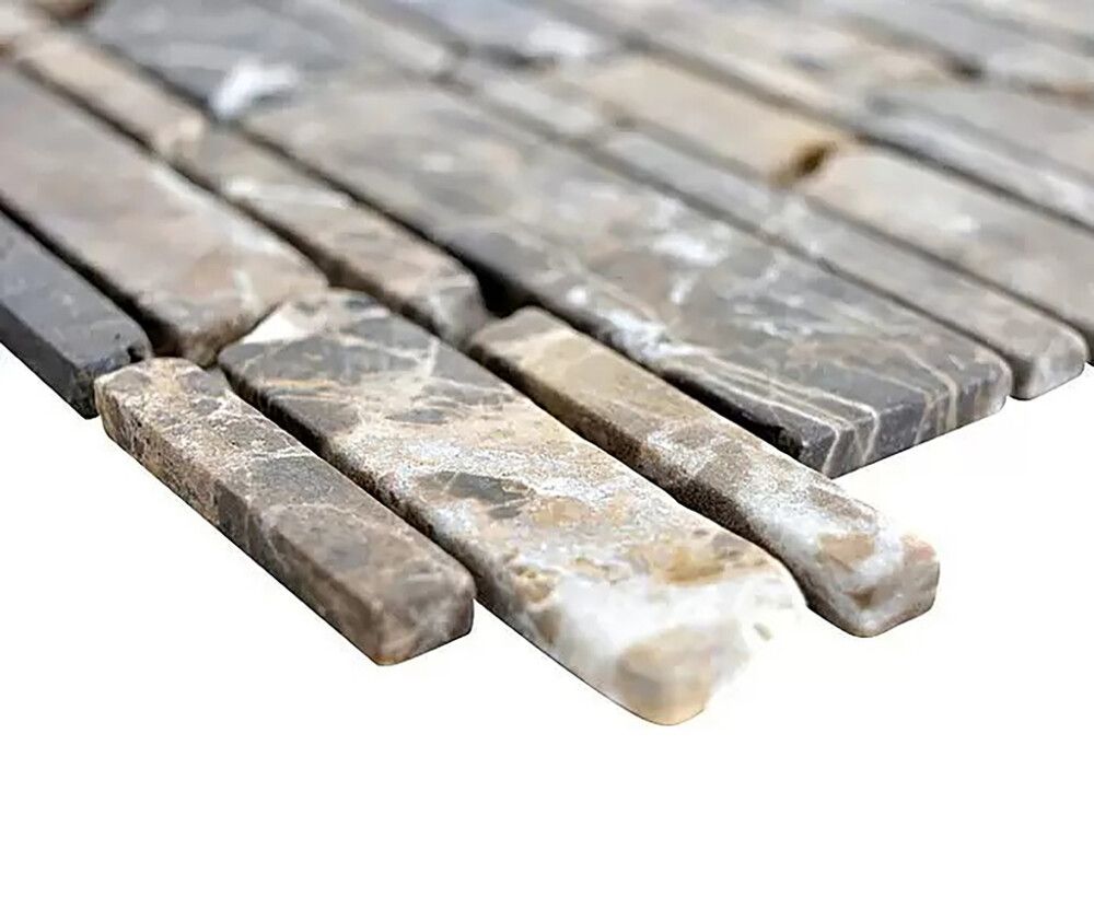 Mosaiikkilaatta Fliesen Brick Uni ruskea 27,5 x 30 cm