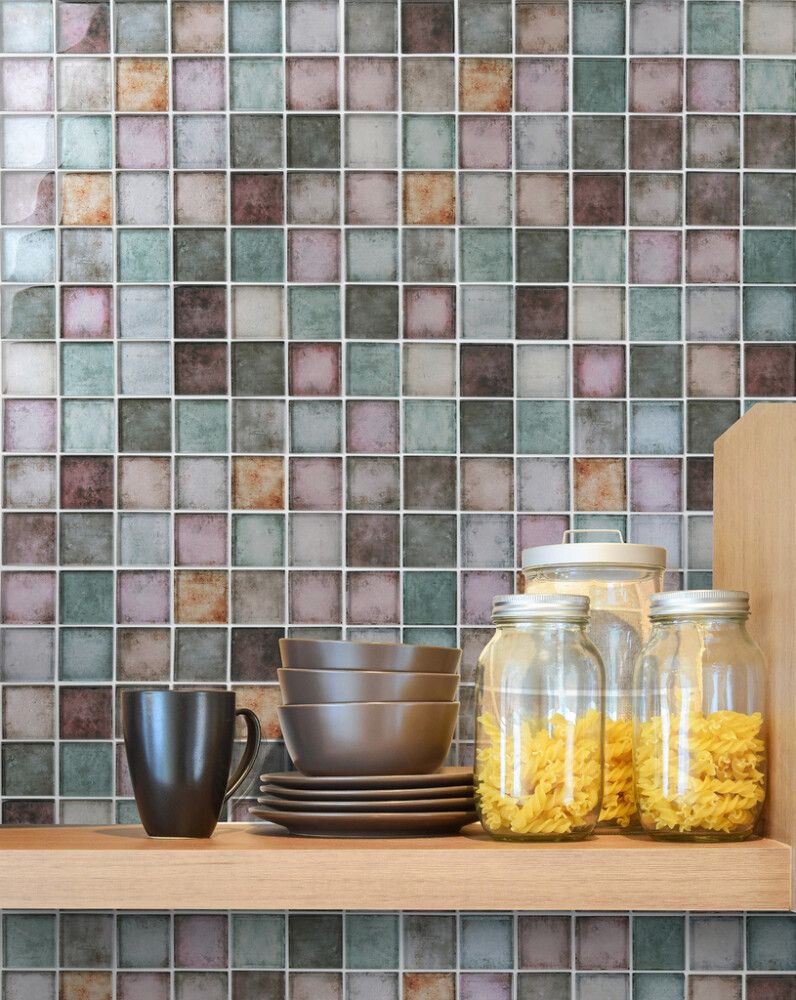 Mosaiikkilaatta Crystal SKY 123 30 x 30 cm Lila