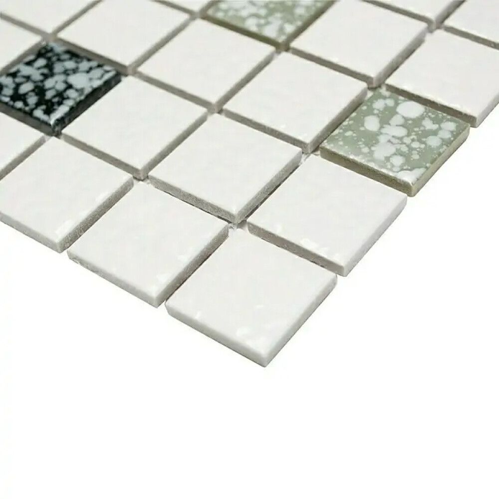 Mosaiikki Quadrat Mix TD 180N Musta/Valkoinen 30,5 x 30,5 cm