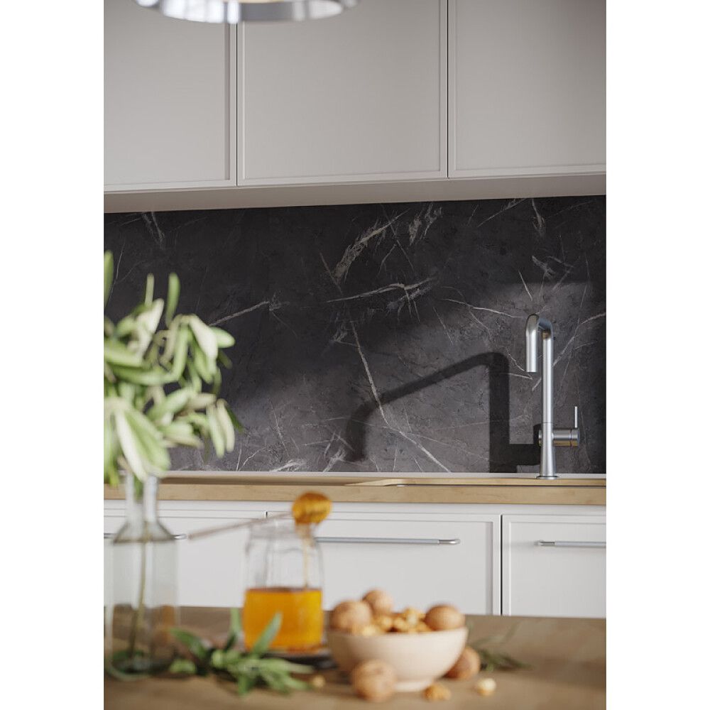 Välitilalevy Fibo Kitchen Board Black Marble 11 x 600 x 580 mm 2 kpl/pkt