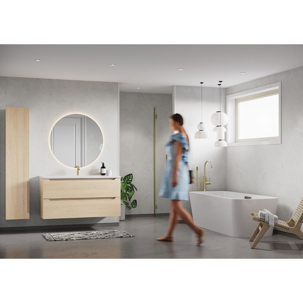 Märkätilalevy Fibo White Marble