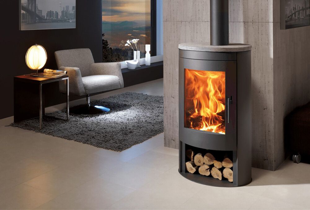 Kevyttakka Panadero Oval 1 Stone musta 104,8 x 60,5 x 49 cm