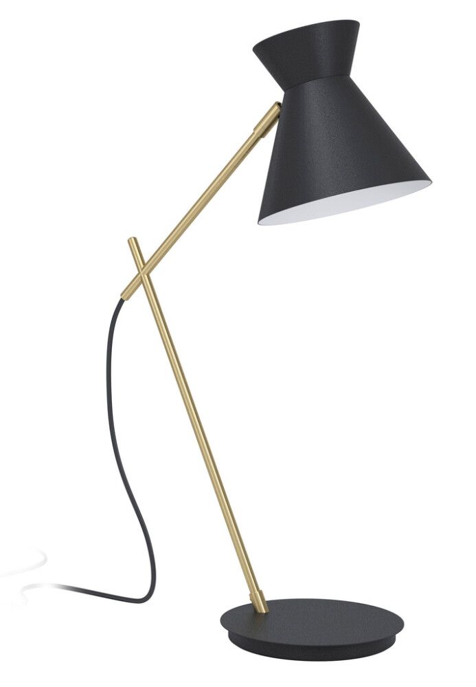 Pöytävalaisin Eglo Amezaga Musta/Messinki