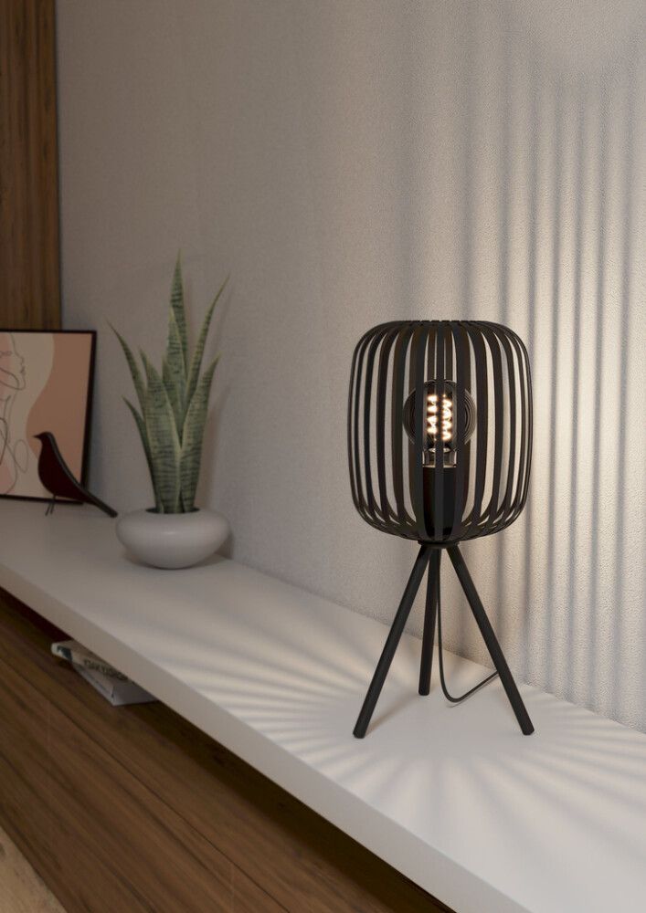 Pöytävalaisin Eglo Romazzina Musta Ø20 cm