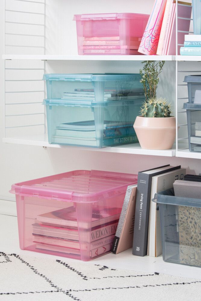 Säilytyslaatikko SmartStore Colour 31 L Roosa 50 x 39 x 26 cm