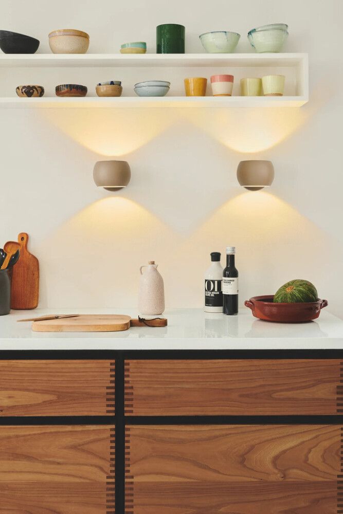 Seinävalaisin Nordlux Belir Beige