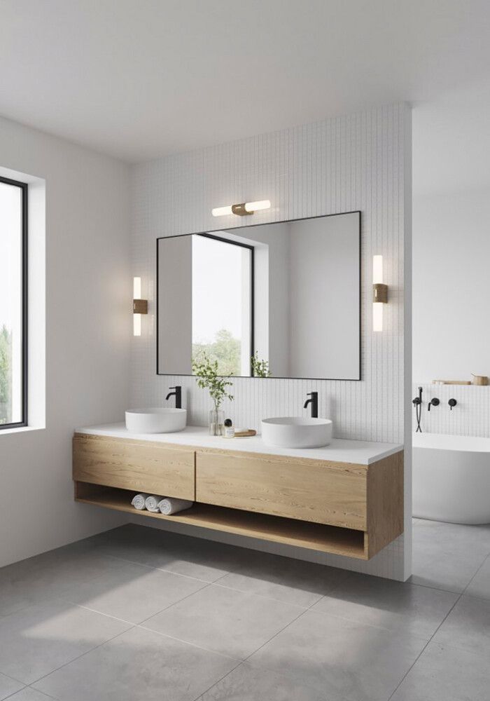 Seinävalaisin Nordlux Helva Double Basic Puu