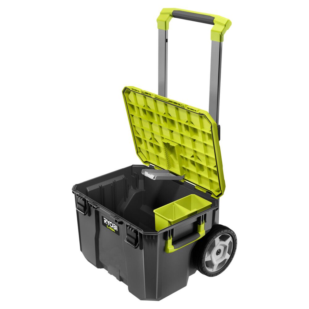 Työkalulaatikko pyörillä ja vetoaisalla Ryobi LINK RSL201