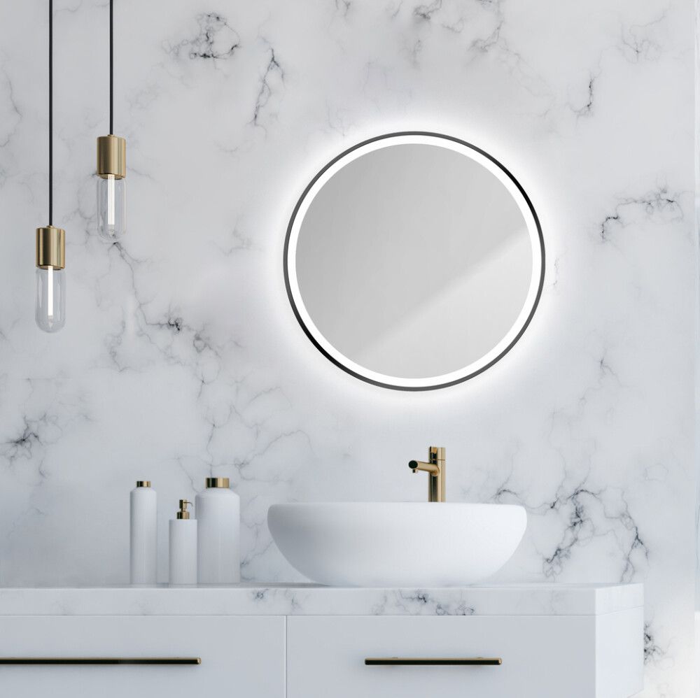 LED-valopeili Desire musta 55 cm