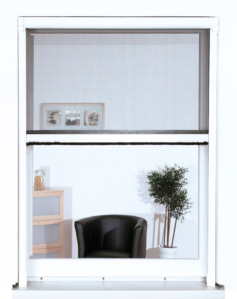 Hyönteisrullakaihdin ikkunaan Easy Life 130 x 160 cm Antrasiitti/Valkoinen