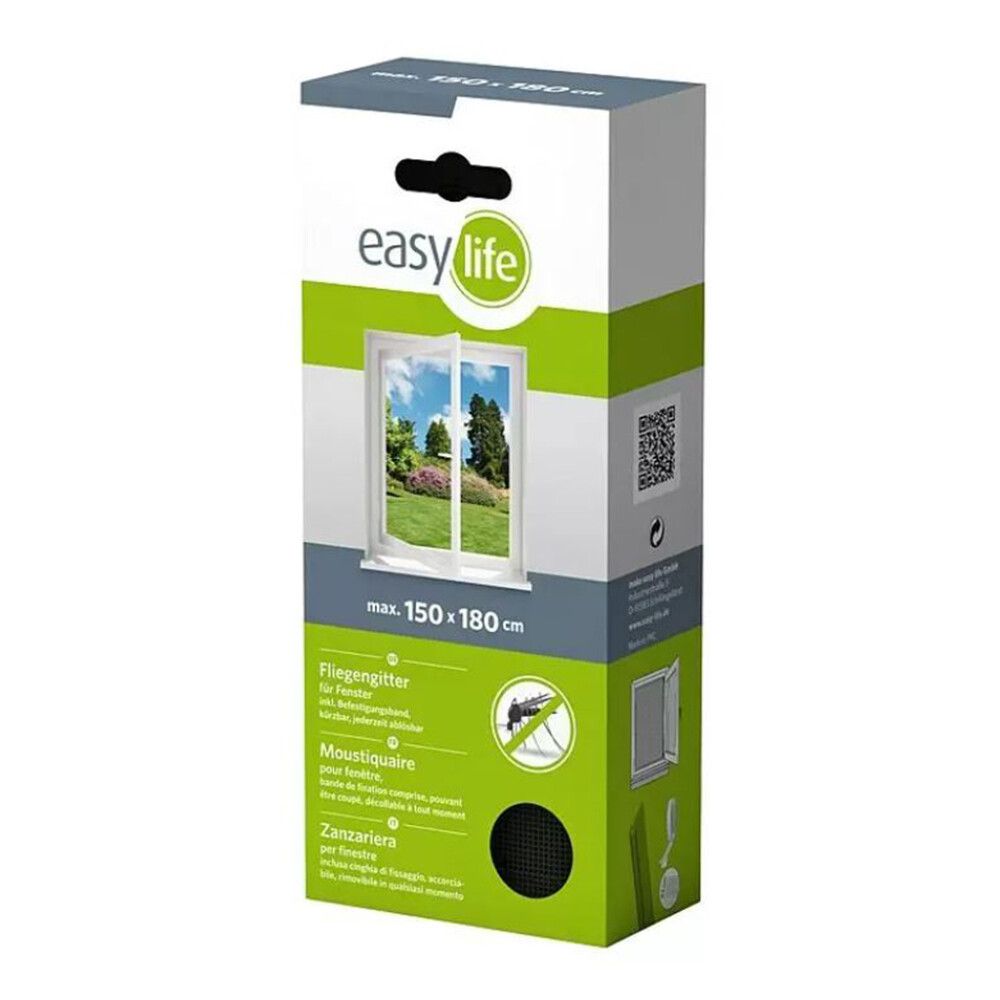 Hyönteisverkko Easy Life 150 x 180 cm Antrasiitti
