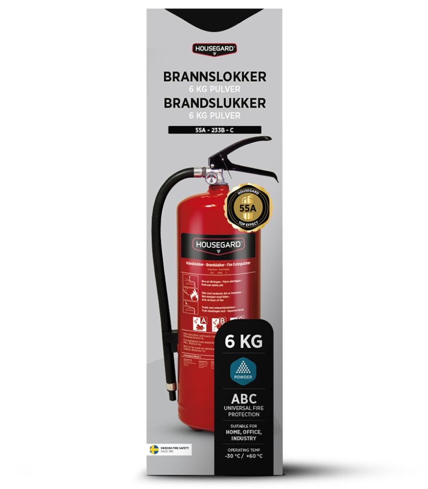 Jauhesammutin Housegard PE6HR-A 6 kg