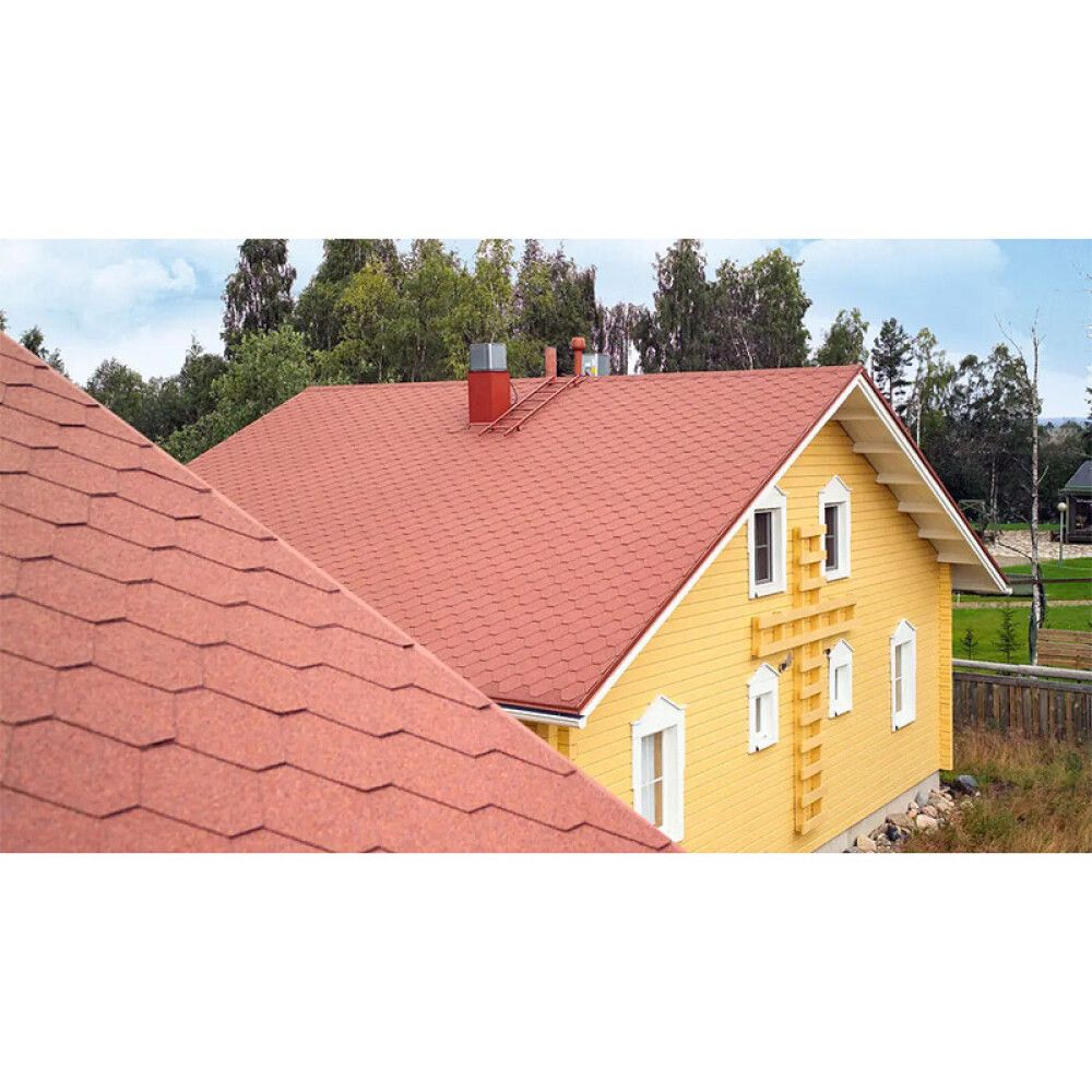 Kattolaatta Plano Natur 3 m²/pkt tiilenpunainen