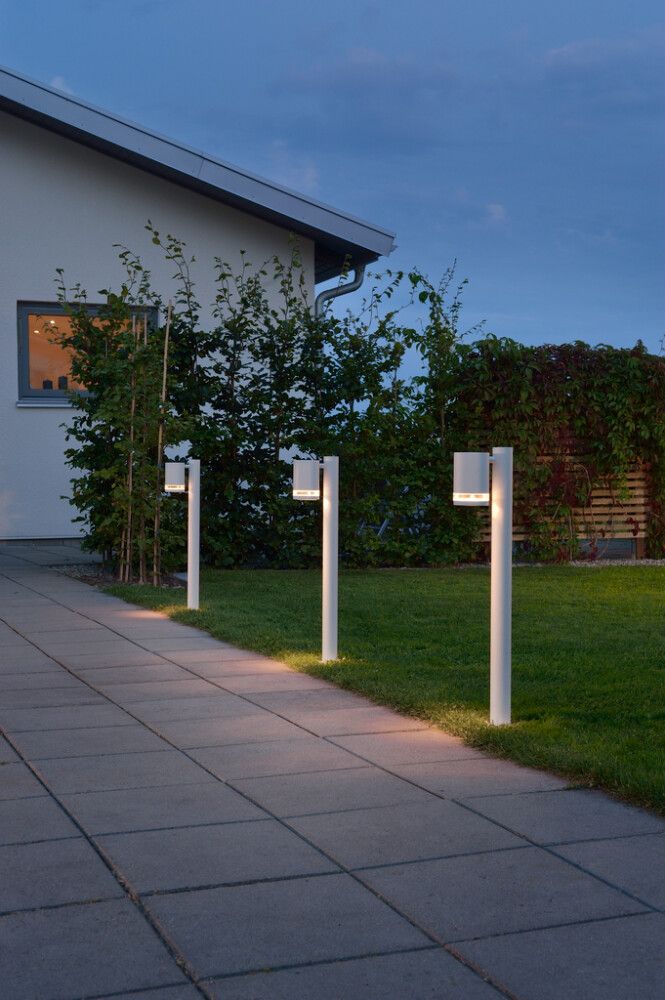 Ulkopylväsvalaisin Konstsmide Modena Valkoinen