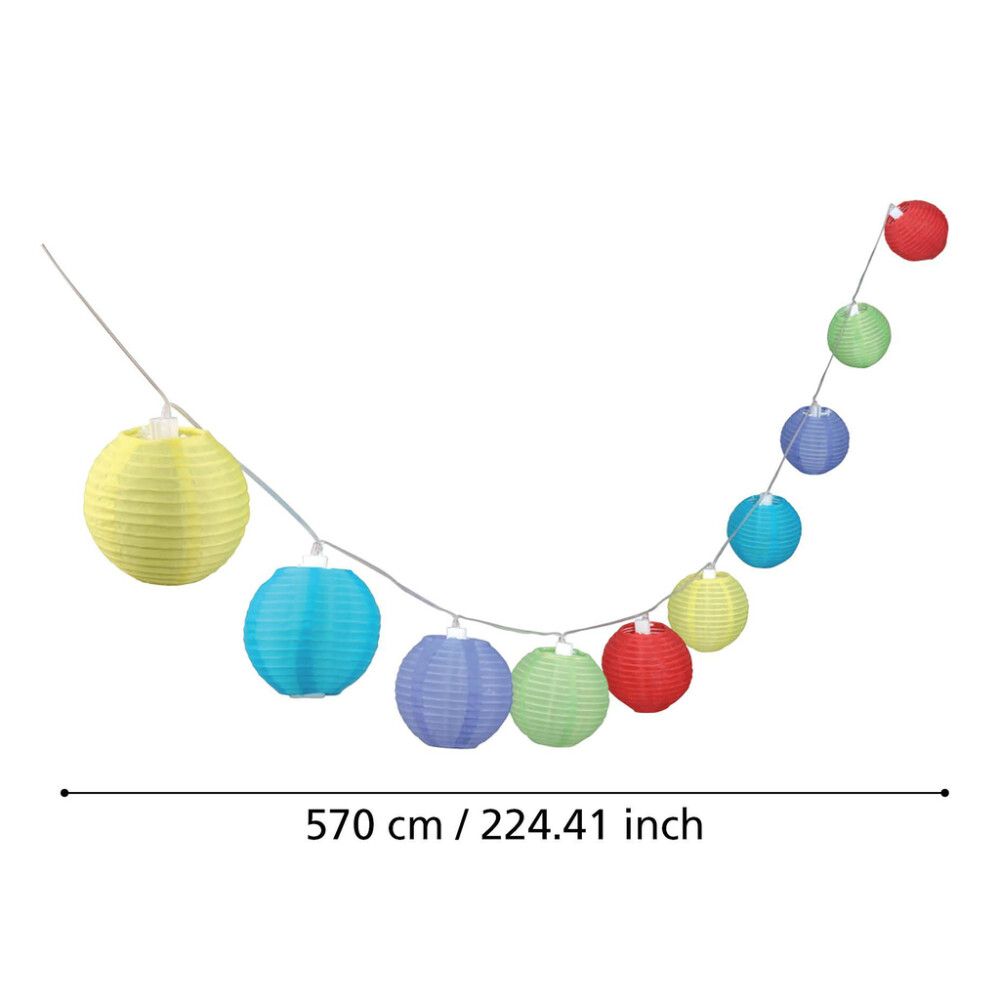 Solar valoketju Eglo 570 cm