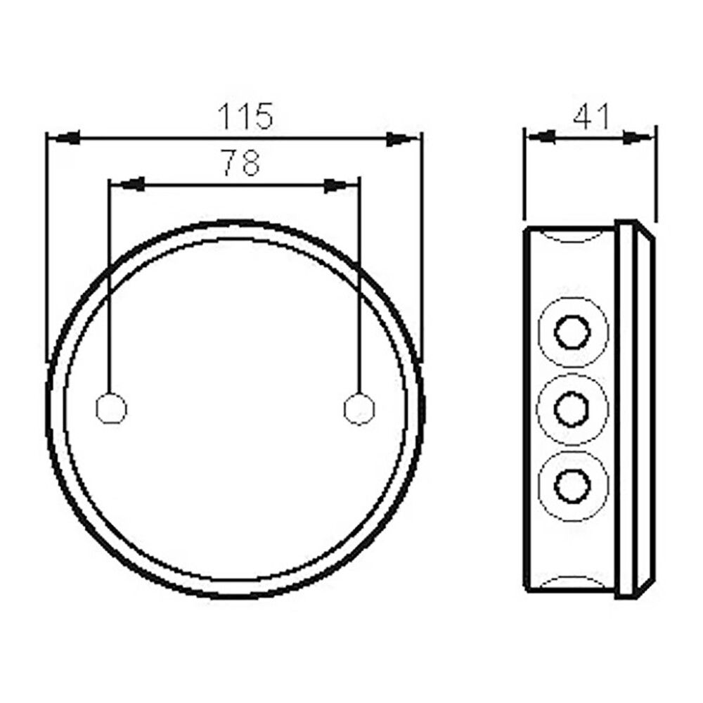 Jakorasia ABB Pyöreä AP7PP IP44 Valkoinen Ø115 mm