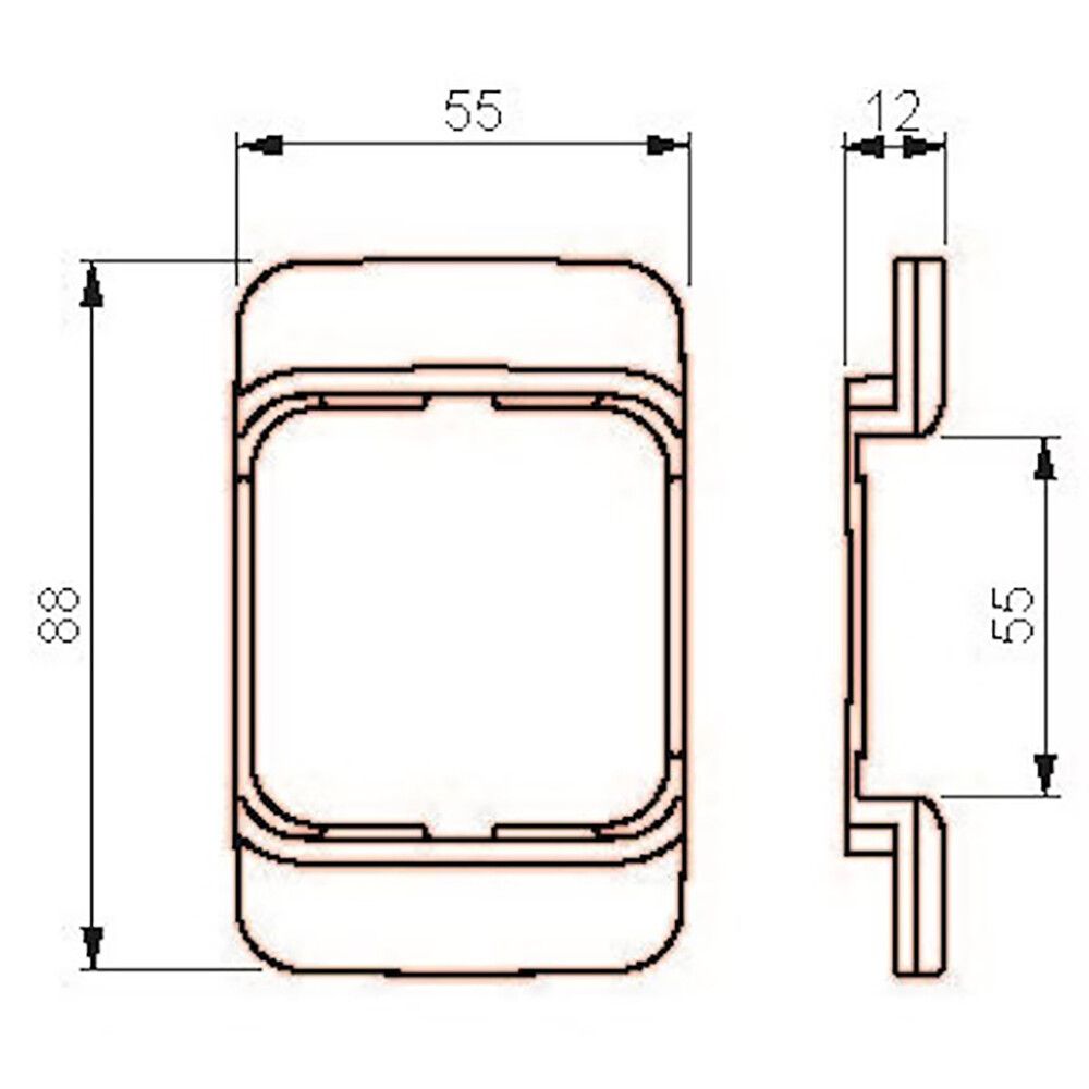 Soviterengas ABB 2519-100P Valkoinen