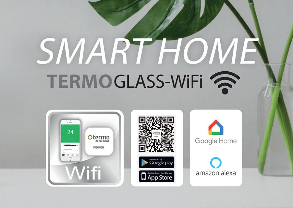 Lasilämmitin Termo Glass WiFi 600 W Eco
