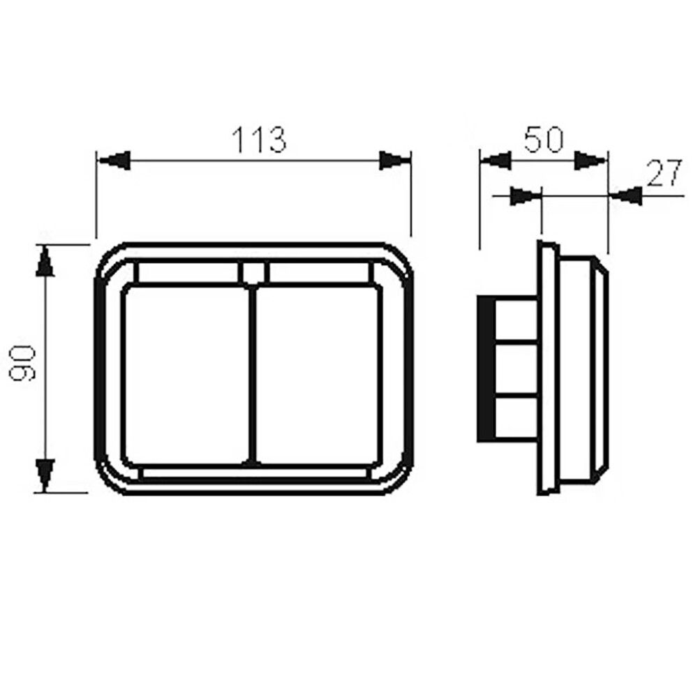 Pistorasia ABB Kosti 2-os Valkoinen
