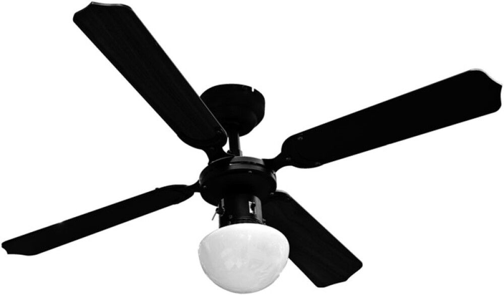 Kattotuuletinvalaisin Voltomat Air Bungonia musta Ø 105 cm