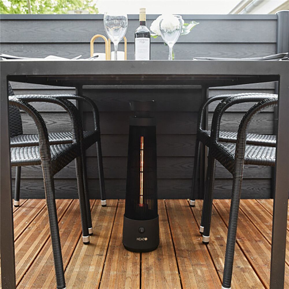 Terassilämmitin HEAT1 ECO High-line Cone 1200 W Musta