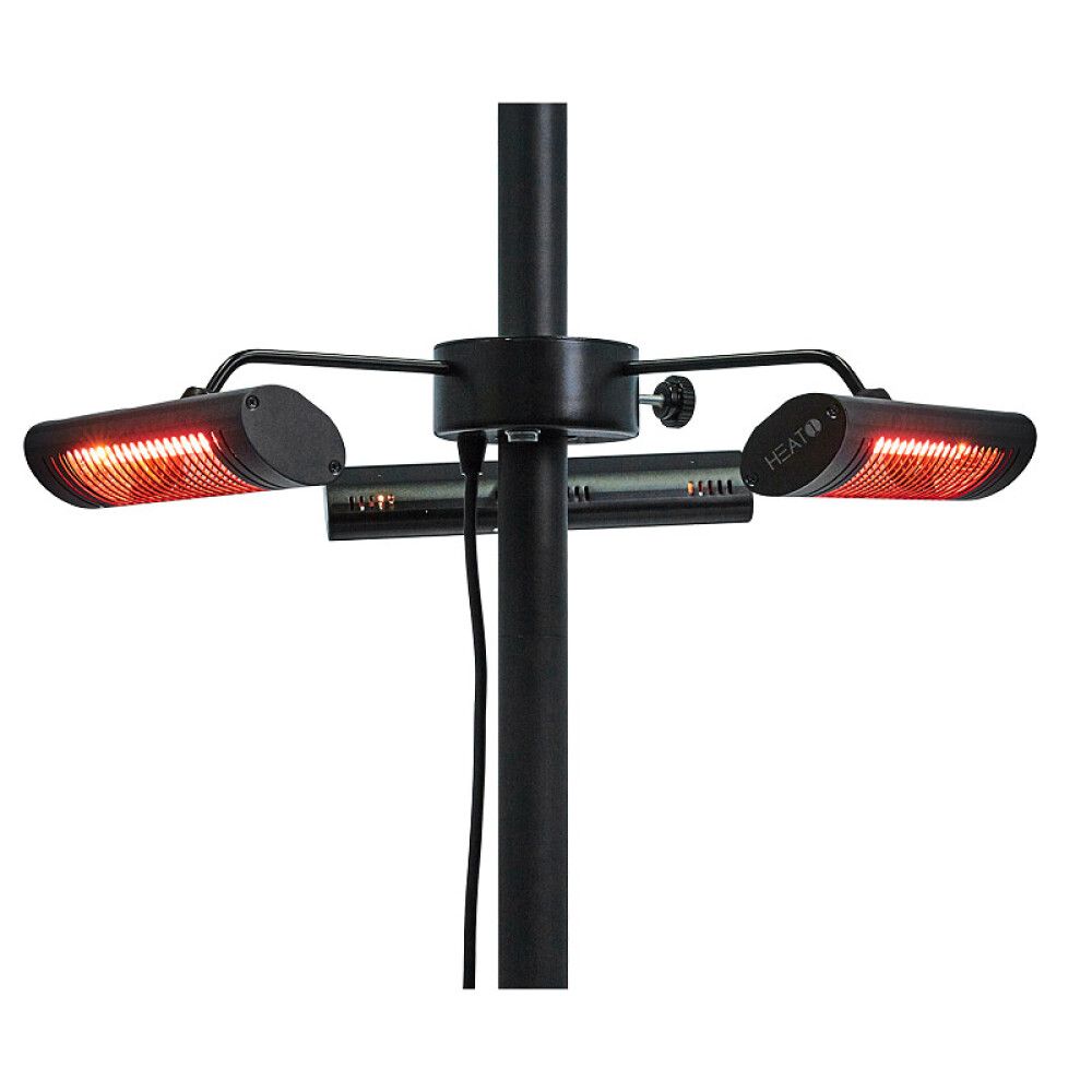 Terassilämmitin HEAT1 ECO High-line 3 x 670 W Musta
