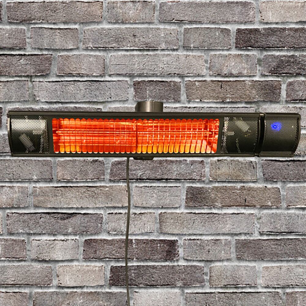 Terassilämmitin HEAT1 ECO Plus-line Oskilloiva 2000 W Musta