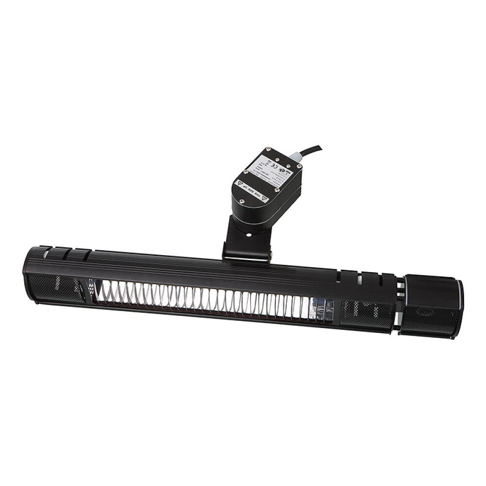 Terassilämmitin HEAT1 ECO Plus-line Oskilloiva 2000 W Musta