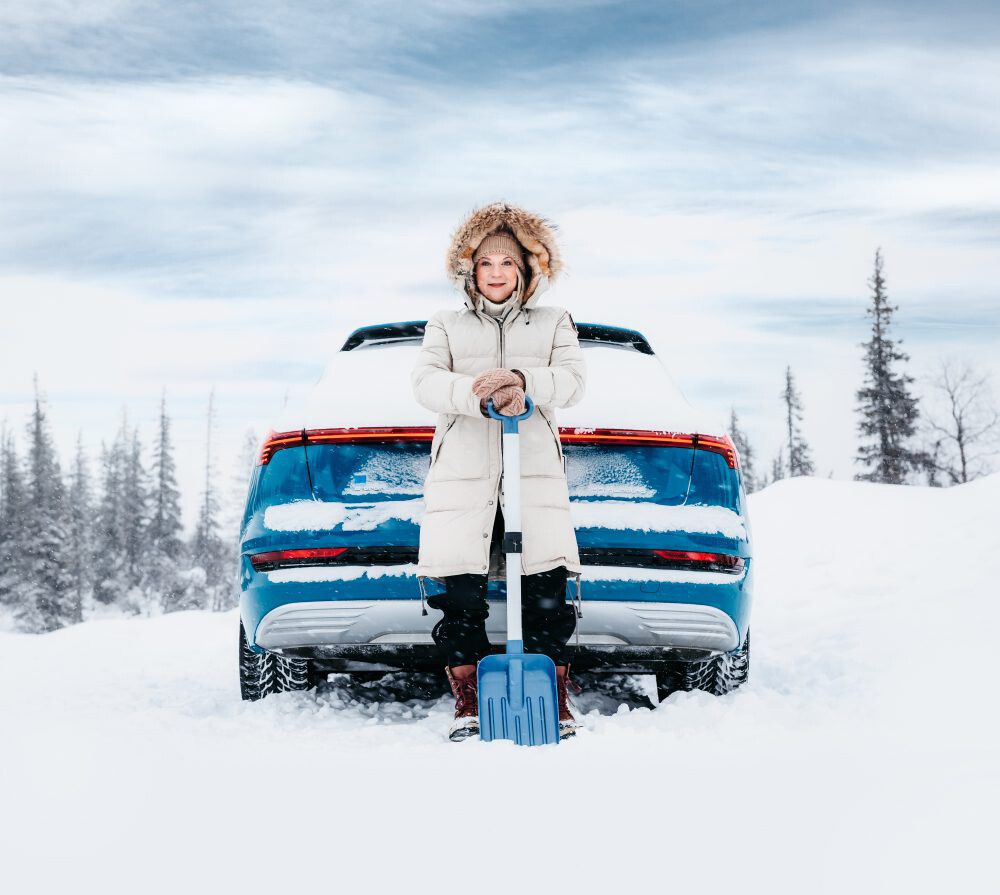 Teleskooppilumilapio Kungs alumiinilistalla 77-101 cm