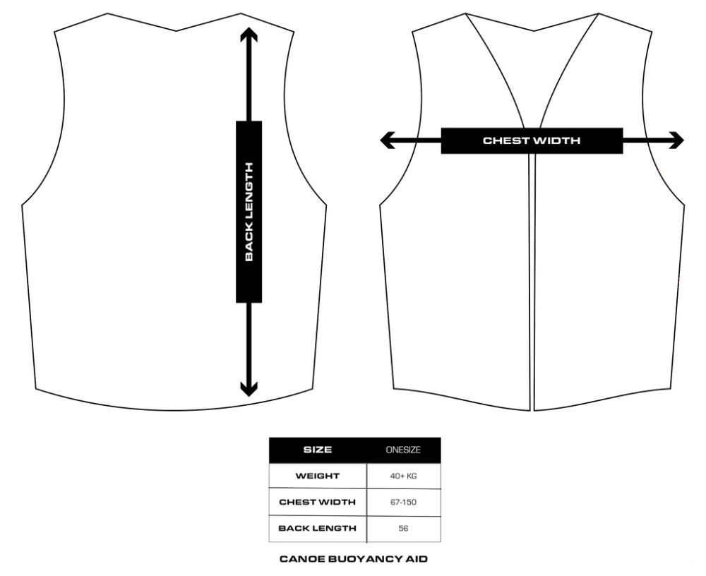 Melontaliivi Baltic Canoe punainen/laivastonsininen 40-130 kg