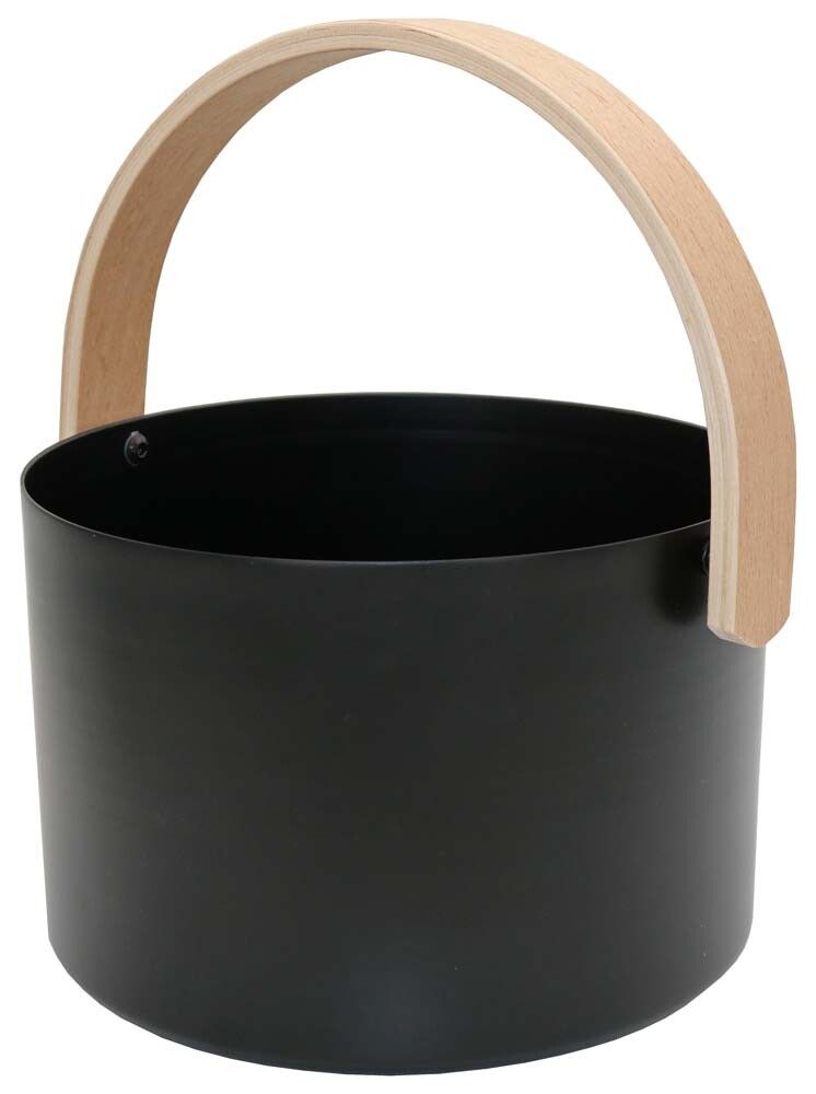 Saunasanko Saunia Pata musta/pyökki 6 l