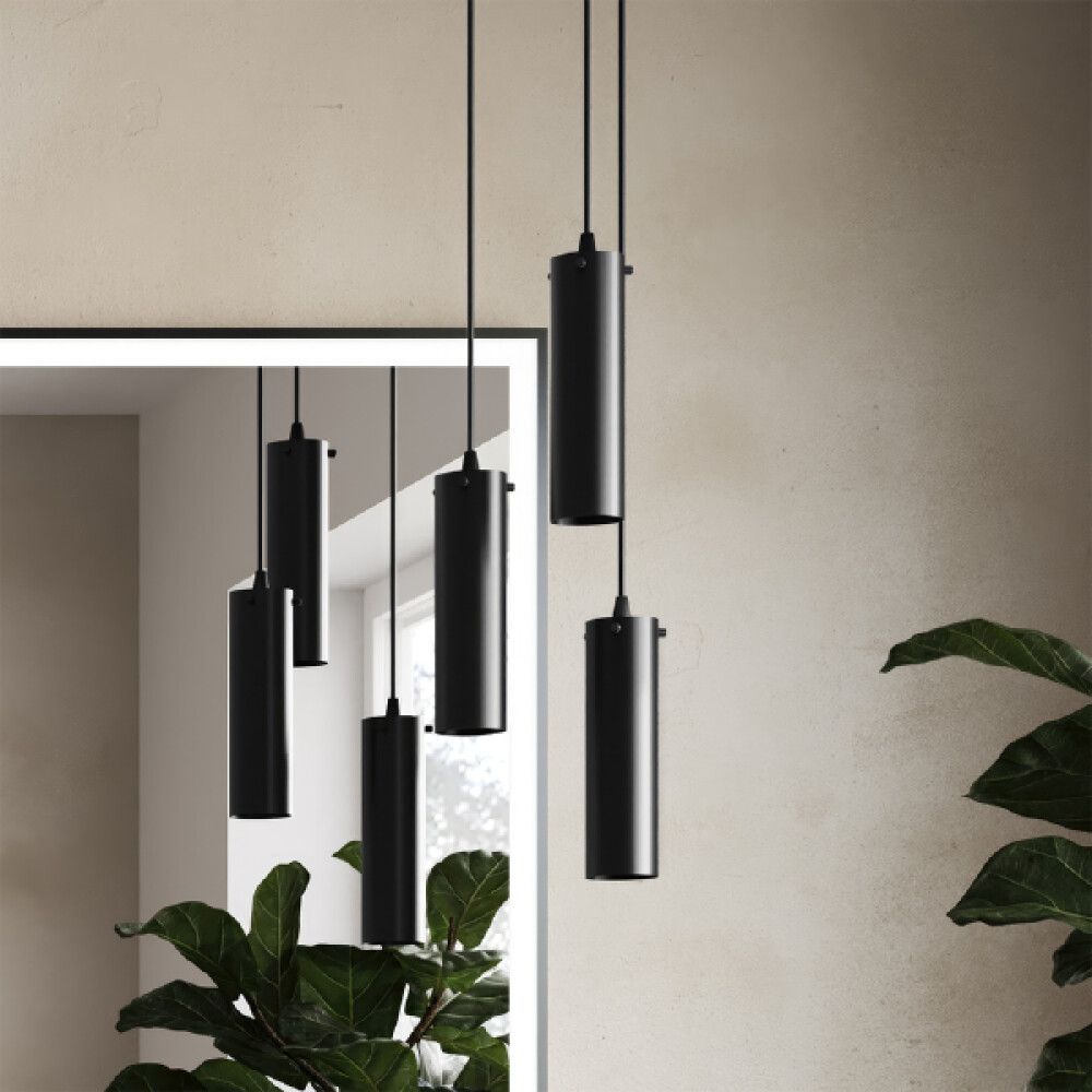 Riippuvalaisin Svedbergs Cylinder musta Ø 6 x 22 cm